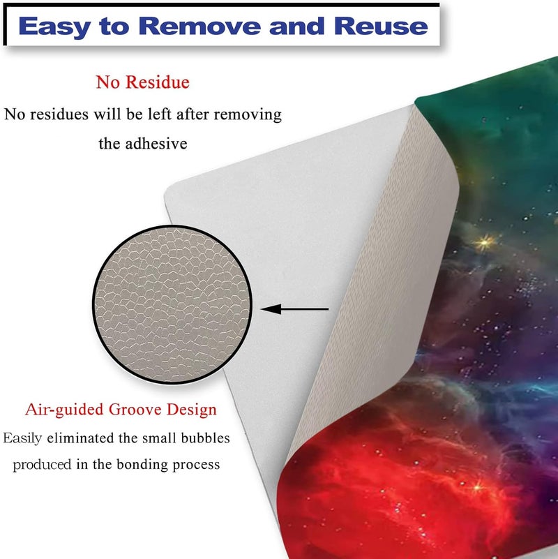 ARTSO 15.6 inch Laptop Notebook Skin Sticker Universal Soft Art Cover Decal Fits 12 13 13.3 14 15 15.4 15.6 inch Laptop Protector,Easy to Apply, Reusable, Color Nebula Galaxy - Image 3